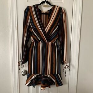 Le Liz Brown & Black Dress Size M